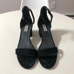 Black Steve Madden block heel sandals
